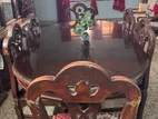সেগুন কাঠের ডাইনিং টেবিল ও চেয়ার