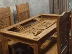 সেগুন কাঠের ডাইনিং টেবিল পাইকারি দামে আর্জেন্ট বিক্রয় হবে