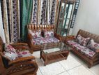 সেগুন কাঠের এক সেট সোফা