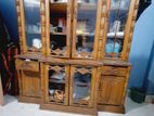 সেগুন কাঠের তৈরি শোকেস