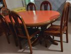 Segun wood Dinning Table+ 4 piece chairs