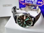 SEIKO 5 Automatic Black dial with Butterfly strap JAPAN