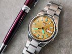 SEIKO 5 Automatic Glowing Champagne Bold Lume Dial JAPAN
