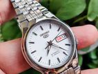 SEIKO 5 Automatic JAPAN White Dial Fullboxed