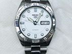 Seiko 5 Automatic Watch White Dial Japan made