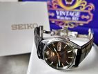 SEIKO 5 Posh Black Automatic JAPAN with Butterfly strap