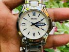 Seiko Quartz sapphire crystal White and Blue Combination Watch