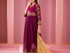 Semi Stitched Weightless Georgette Anarkali Party Dress