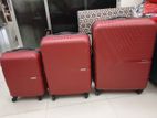 Set of three Safari trolley luggage bags