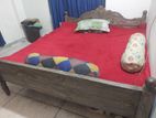 shegun kath bed 5/7 and wardrop no defect fully fresh