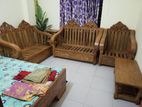 Shegun Sofa Set 2+2+1 with 3 Tea Table