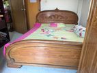 Shegun wood king size bed