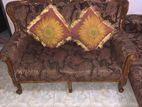 Shegun Wood Sofa And Centre Table