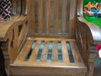 Shegun wood sofa.