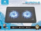 Shiron-2 Dual Fan Super Strong Wind with LED Notebook/Laptop Cooling Pad