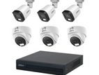 সি ক্যামেরা -DAHUA 06 PCS CC CAMERA 2MEGAPIXEL NIGHTVISION FULLSETUP