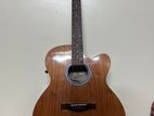 signature gogos natural wood finish guitar