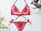 Butterfly Embroidery Women's Lingerie Sets