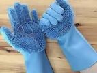 Silicon Dish Washing Kitchen Hand Gloves-1 Piece - Gloves