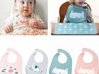 Silicone Baby Bibs with Food Catcher – Mess-Free Mealtime!