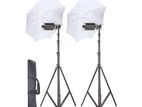 simpex portrait light kit with heavy duty stand halogen flash