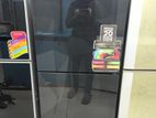 singer black colour glass dor frost fridge.215 liter.