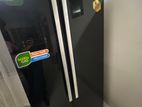 singer glass double door fridge