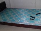 single bed with mattress