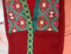 single maroon colour jorjet kurti