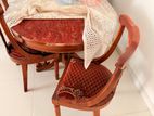 Six Chair with Dinning Table Made Of Segun Wood