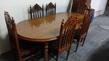 SIX SEATER WOODEN DINING TABLE