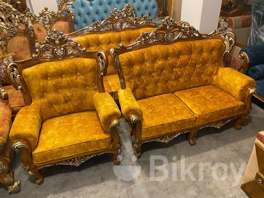 Six Seater Wooden Victoria Sofa Set Model SL292F for Sale in Badda Bikroy
