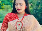 স্কিন প্রিন্ট শাড়ি