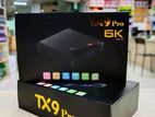 SMART TV Box Tx9 Pro 8/128GB Android 4K With (700+ free channel).