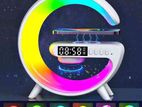 Smart wireless Charger Table Lamp Bluetooth Speaker Alarm Clock RGB