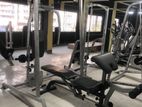 Smith machine and lat pull-down combo