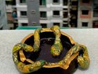 Snake handmade clay ashtray (Real picture)