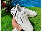 Sneakers White Color Casual Lace-Up Shoes Winter And Summer Men'S