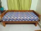 Sofa Cum Bed (Wooden) With Foam