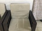 Sofa - Malaysian leaker Wood- 2x one seater