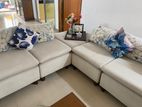 SOFA SET WITH CENTER TABLE AND CORNER