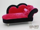 sofa style makeup organizer with showpiece