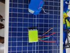 solar panel with Battery and motherboard