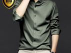 Solid Full Sleeve Silk Formal shirt