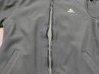 Solid Grey premium winter jacket with cap (new condition)