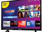 Sony 32'' 4k Video Supported Led Television Slim Body Hd Tv Black
