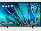 Sony BRAVIA 3 43” class LED 4K HDR Google TV K-S30 2024 MODEL