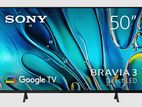 Sony BRAVIA 3 50” class LED 4K HDR Google TV K-S30 2024 MODEL