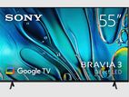 Sony BRAVIA 3 55” class LED 4K HDR Google TV K-S30 2024 MODEL