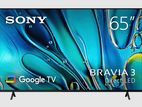 Sony BRAVIA 3 65” class LED 4K HDR Google TV K-S30 2024 MODEL